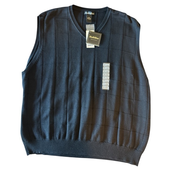 Nautica Black V-Neck Sweater with Classic Design - Picture 1 of 6